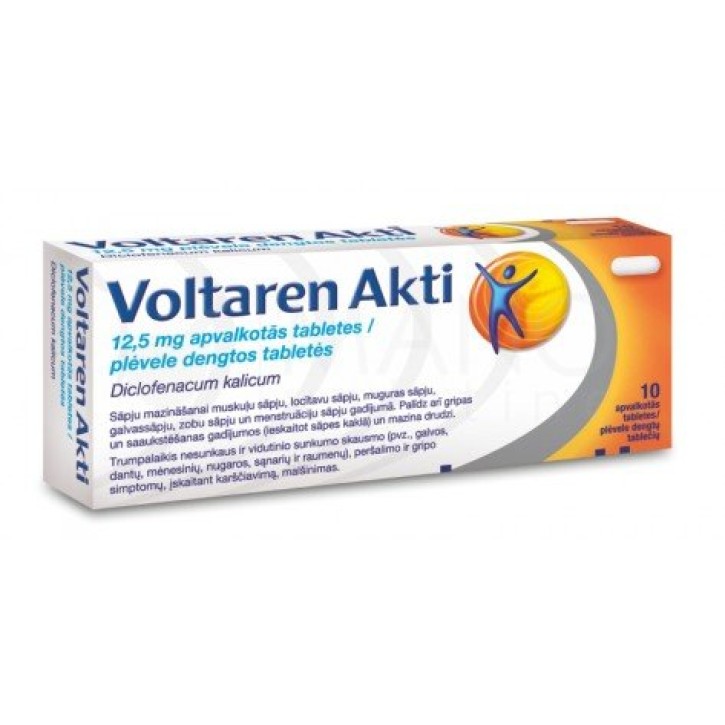 VOLTAREN AKTI FILM COAT 12.5mg tabletes N10